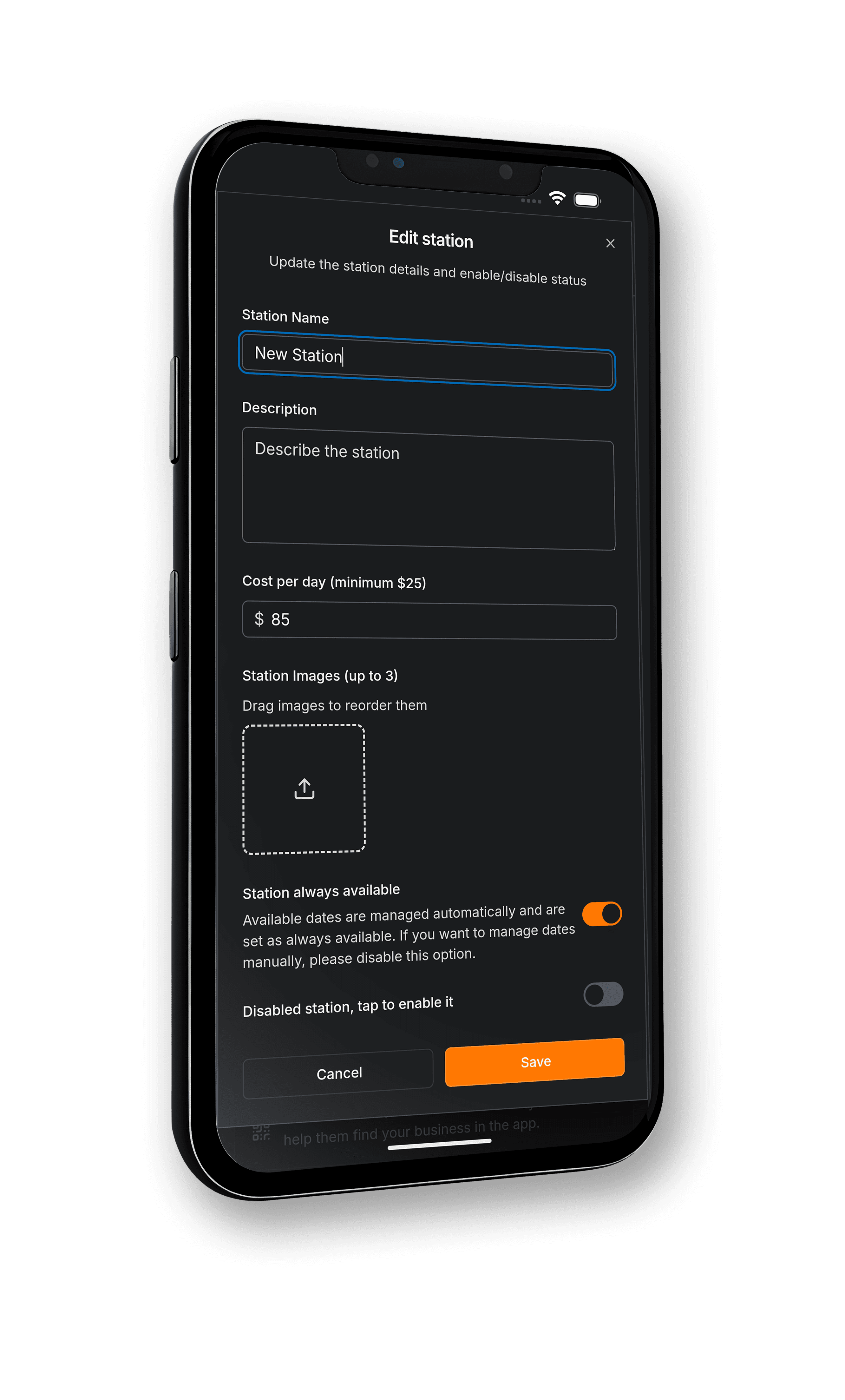 Chairy app screen 3